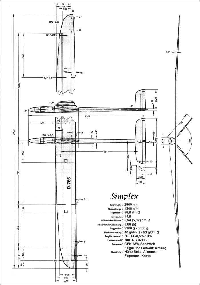 F3B Modell "Simplex"