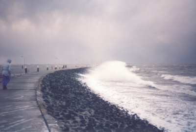 Sturm auf Nordseeinsel Baltrum 1999/2000